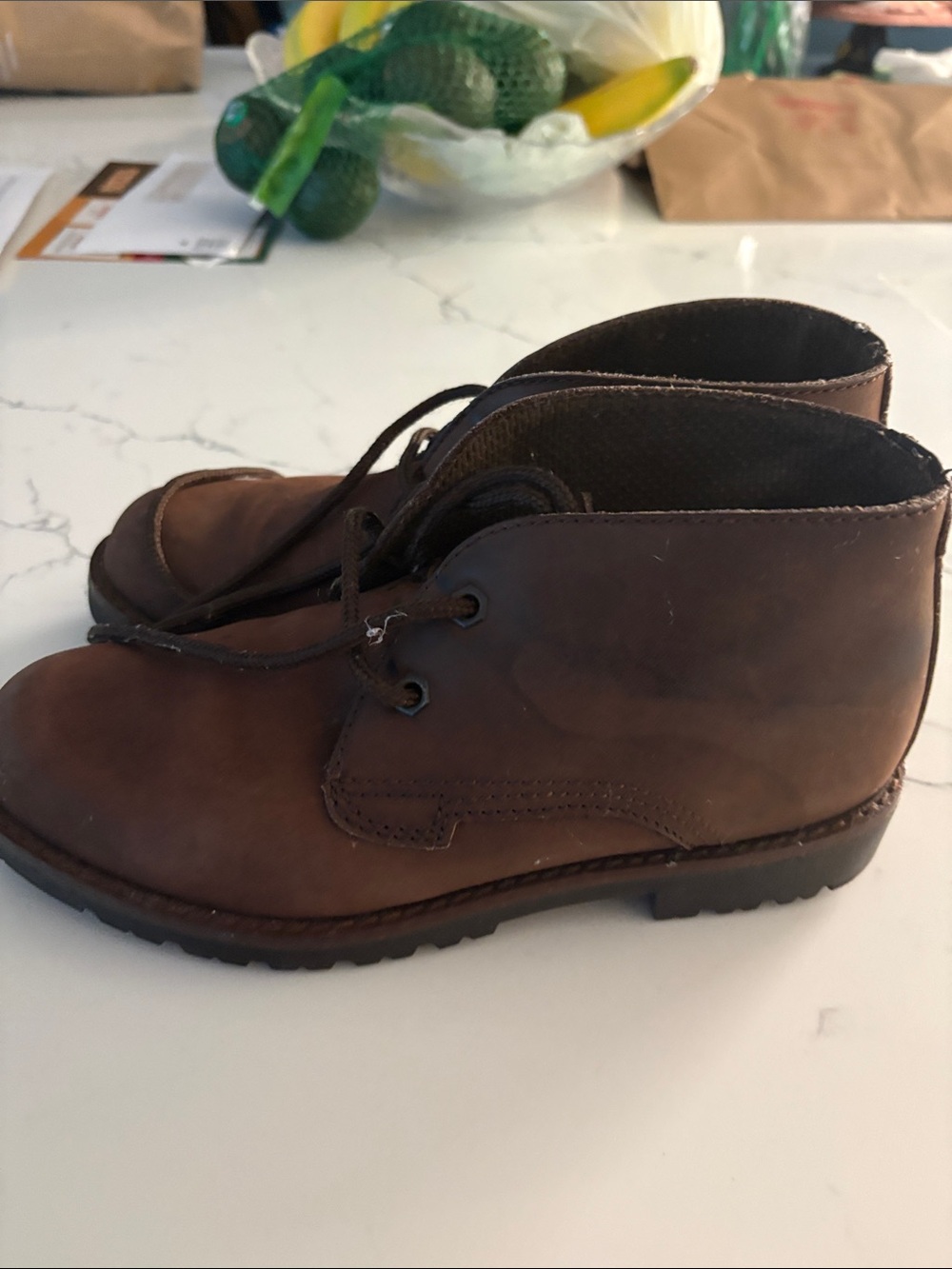 Women's Brown Lace-Up Ankle Booties - Classic Nubuck Finish